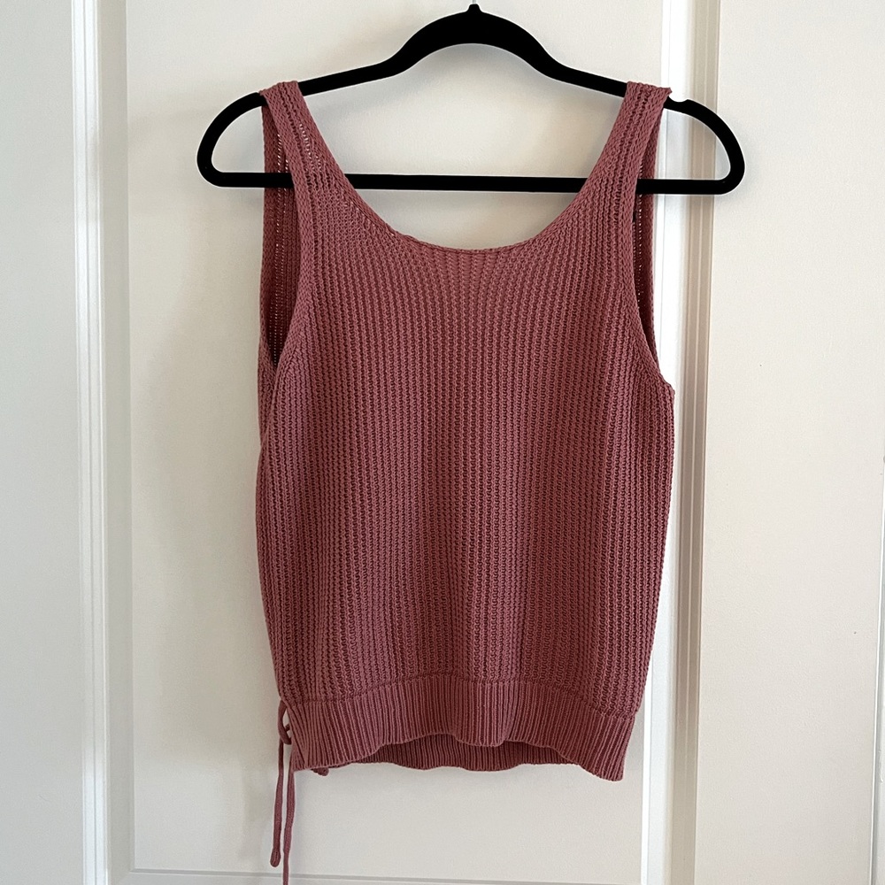 Sweater top open back
